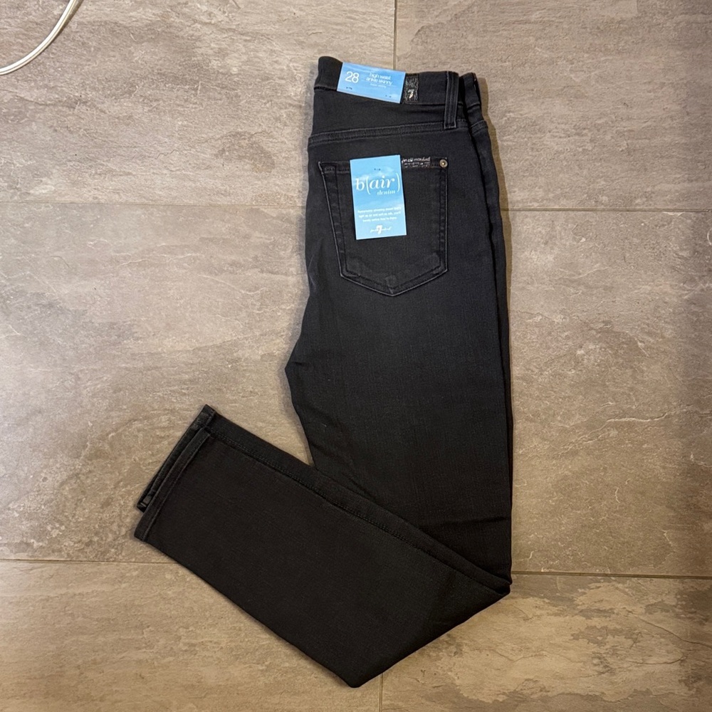 New 7 for All Mankind Blair Gray Skinny Jeans